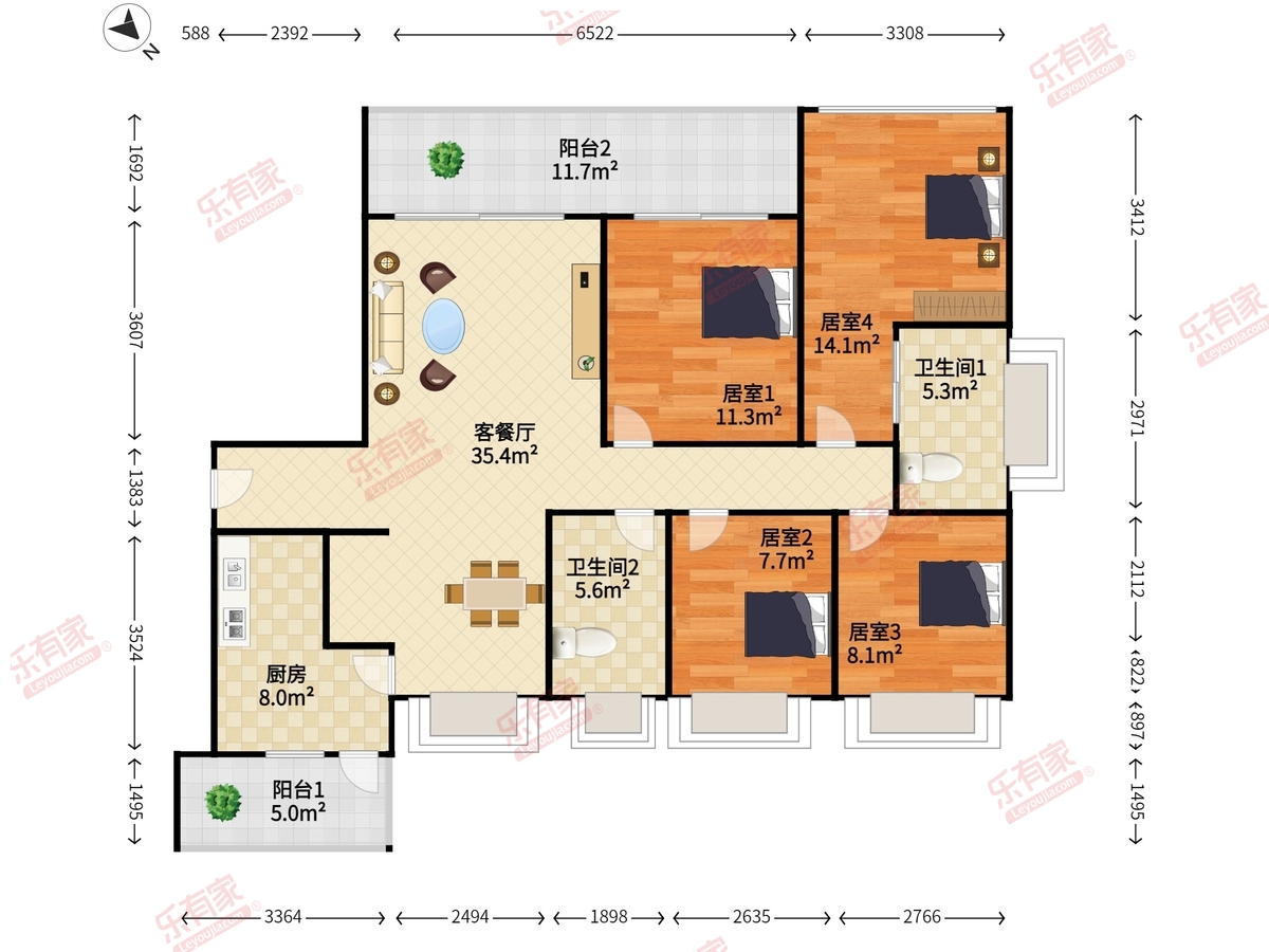 招商领玺（一期）户型图