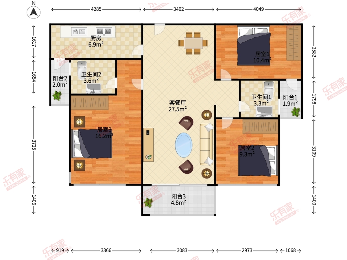 笔架山公馆户型图