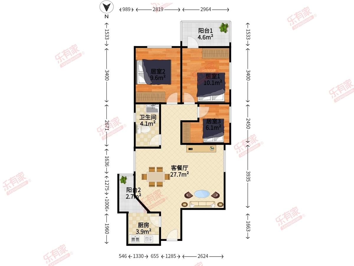 翠苑大厦户型图