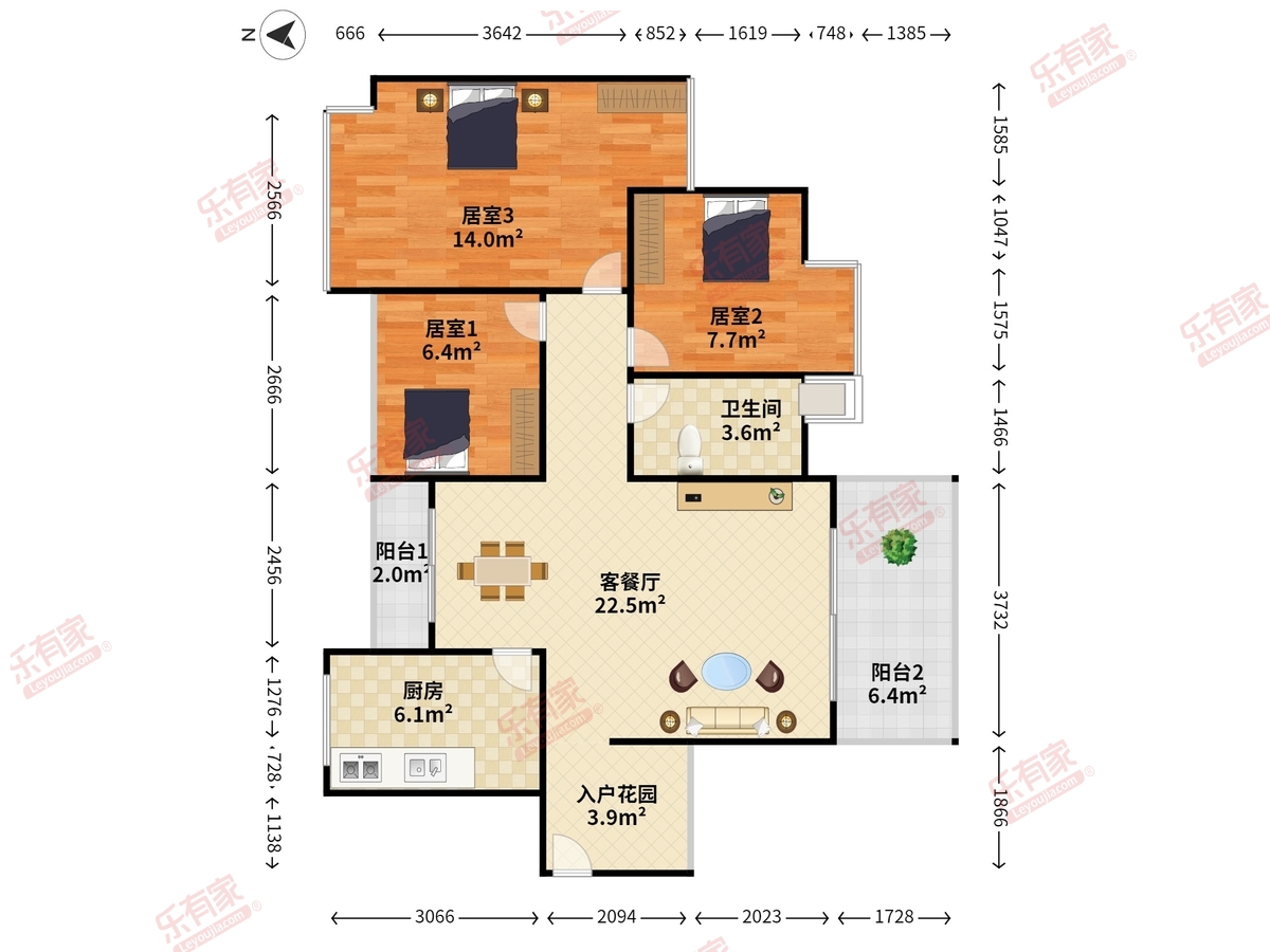 鑫月御园户型图