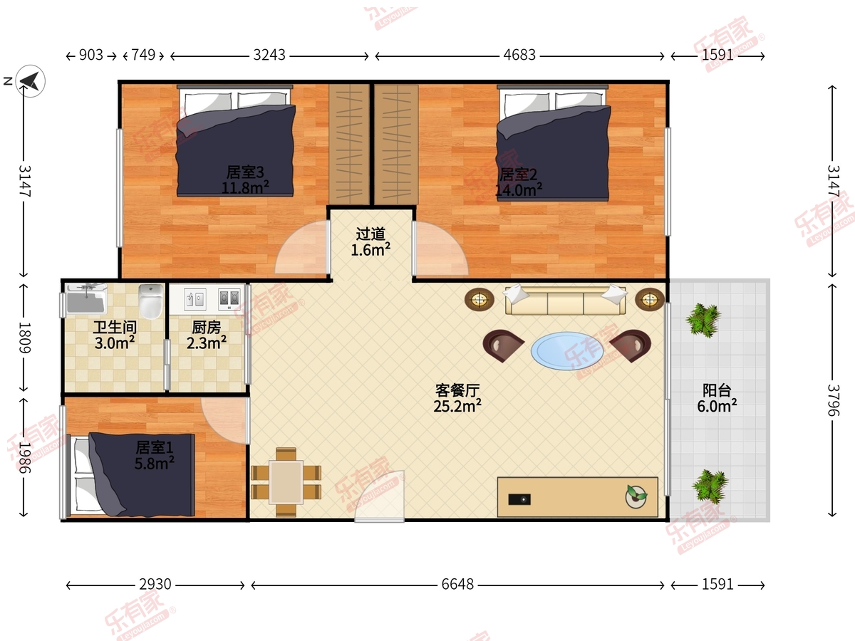 太白居户型图