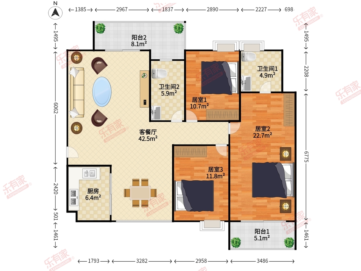 金迪星苑8期户型图