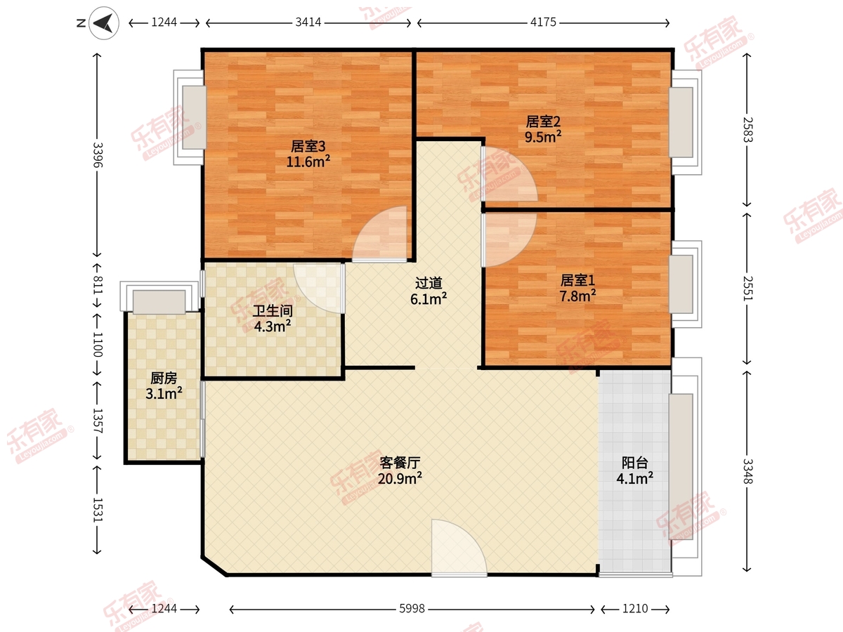 鹏城花园户型图