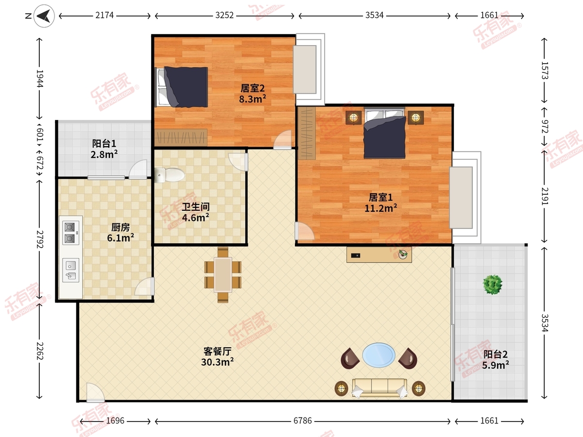 龙城天悦户型图