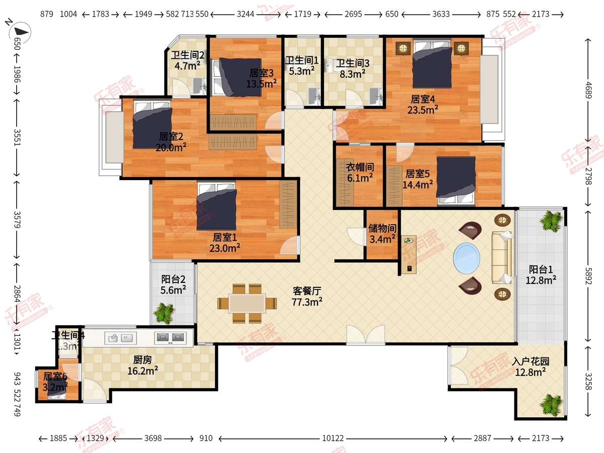 新世界四季山水二期户型图