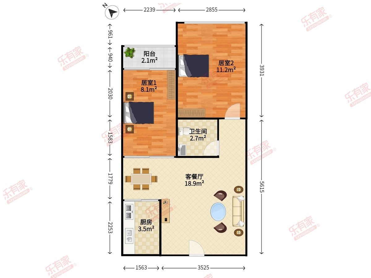 皇御苑C区户型图