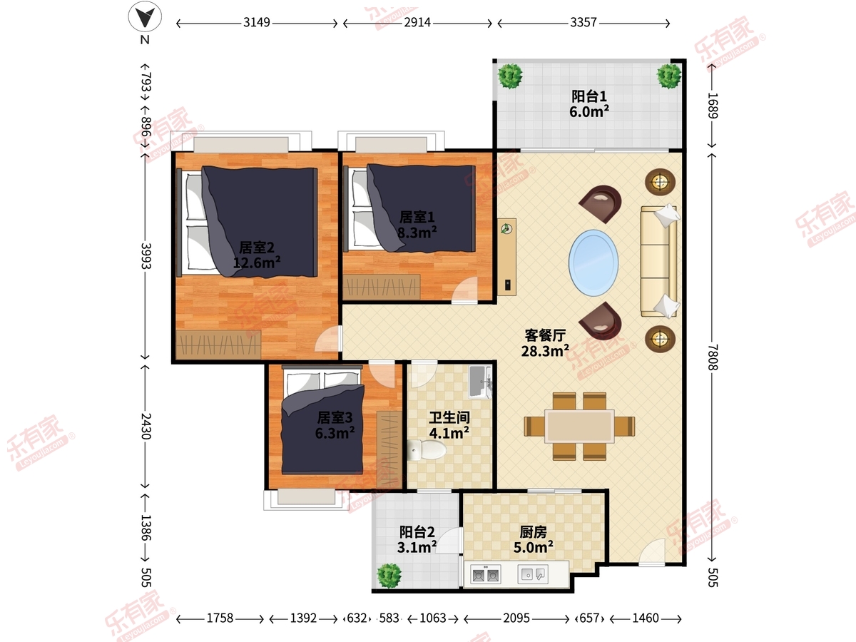 中澳滨河湾4期户型图