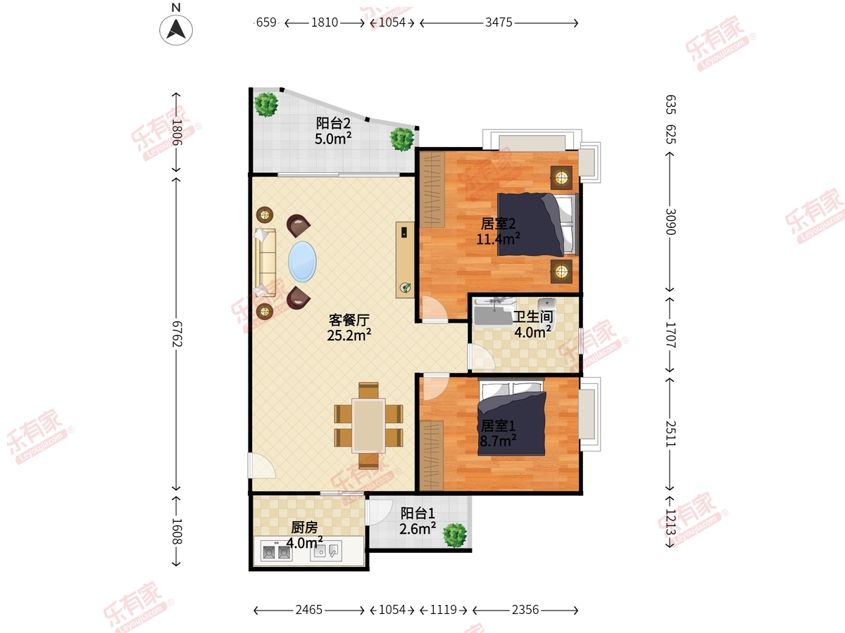 中海深圳湾畔花园户型图