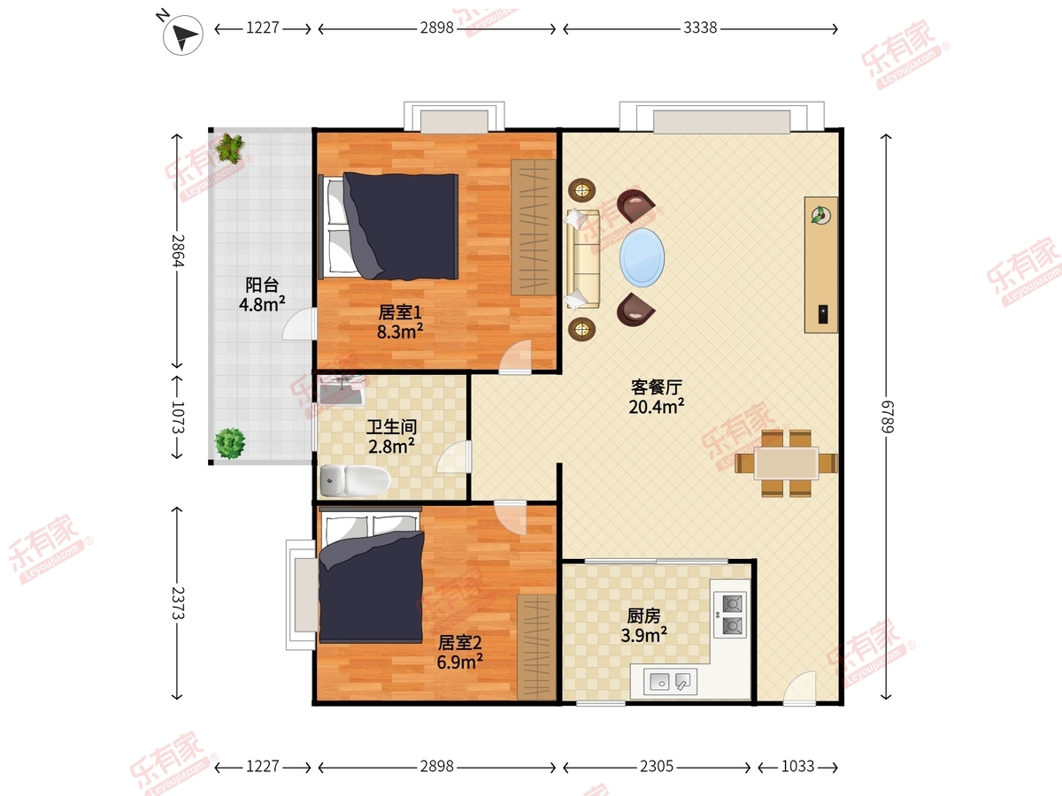 万象新园二期户型图