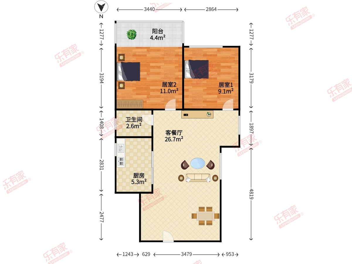 松坪村户型图
