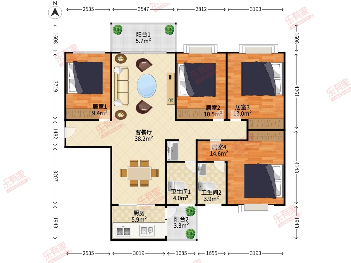 山水江南花园户型图