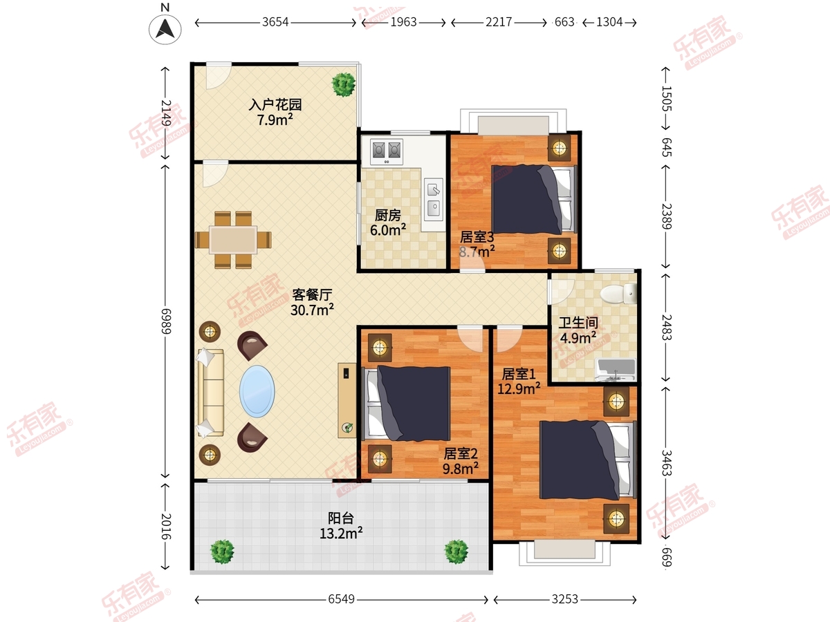 越秀滨海珺城户型图