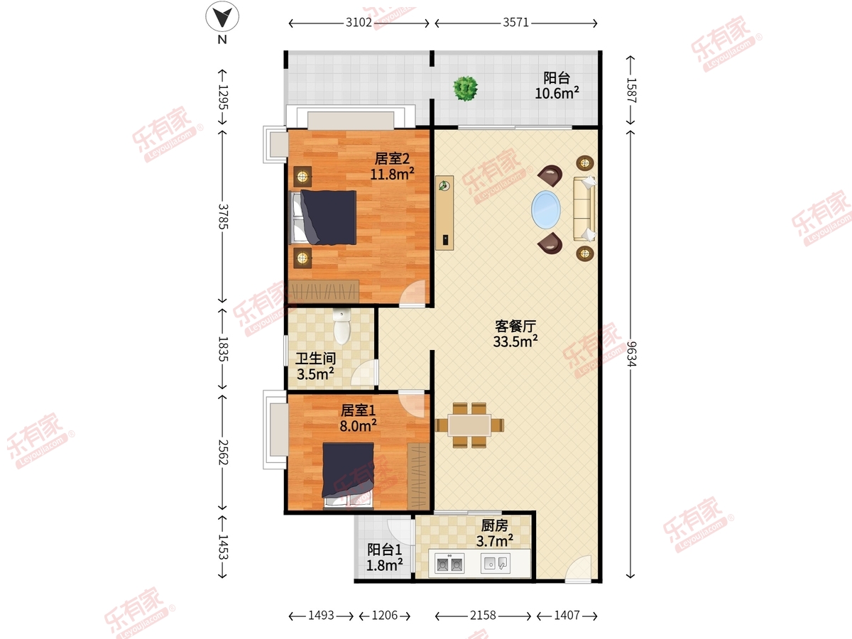 仁和卫城花园户型图