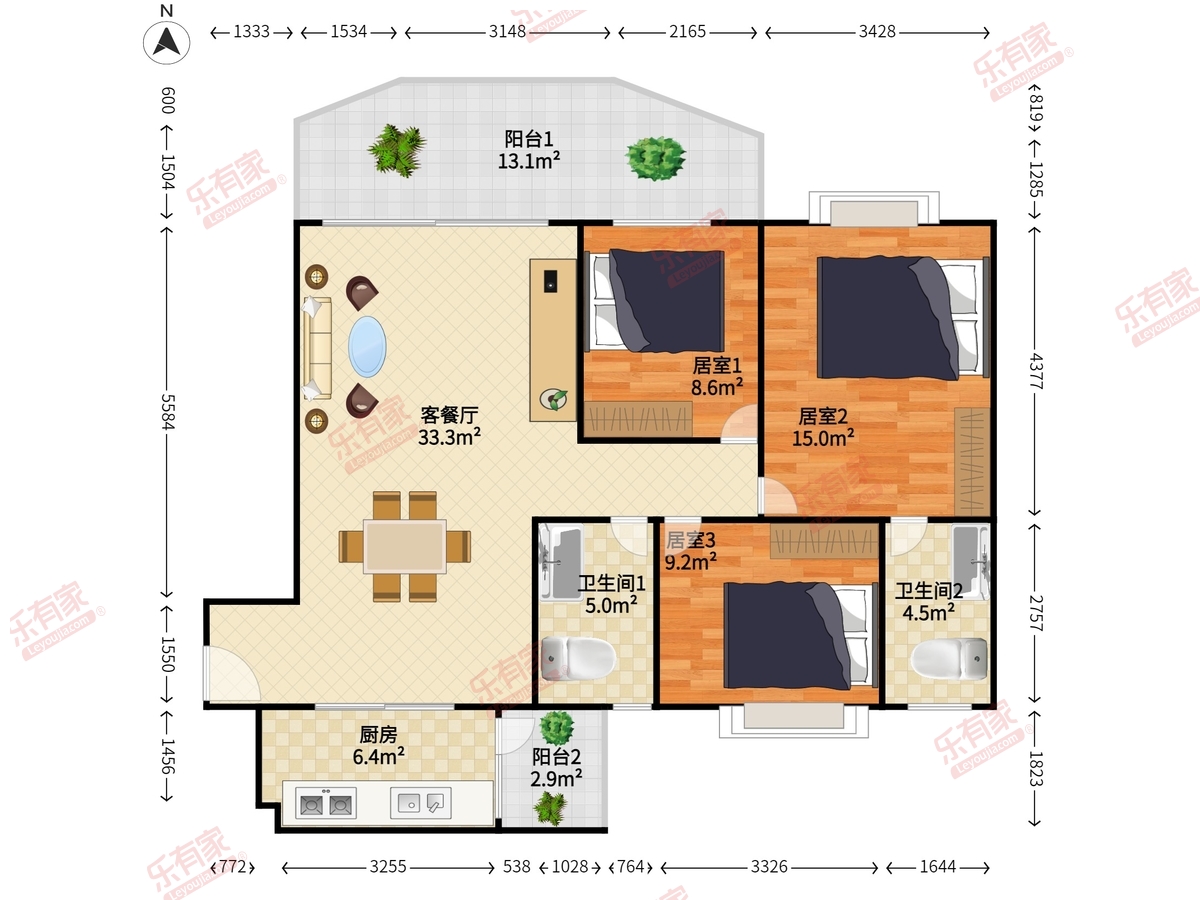 碧桂园天玺湾户型图