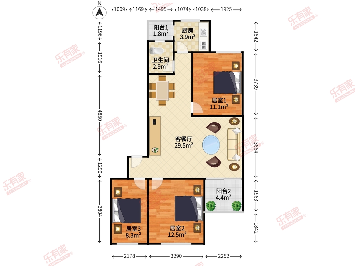 总工会住宅楼户型图