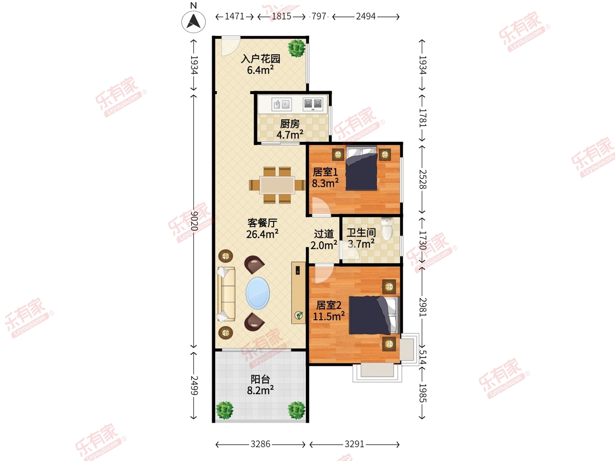 城投.七里香榭户型图