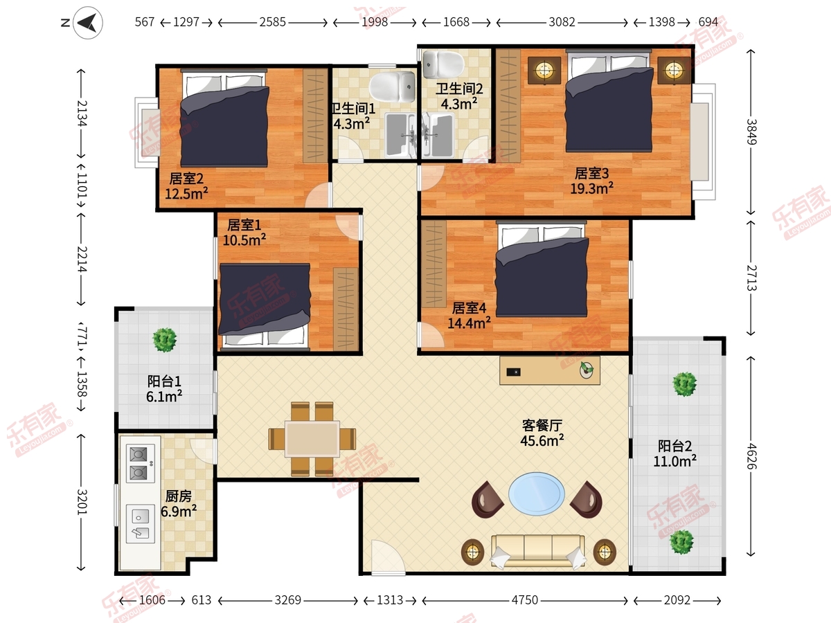 东江学府二期户型图