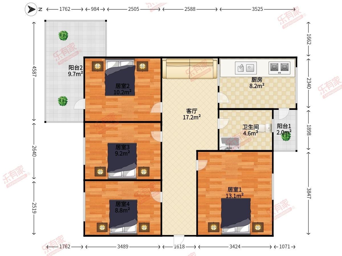 香蜜新村户型图