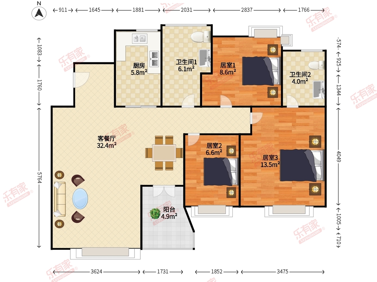 美心翡翠明庭户型图