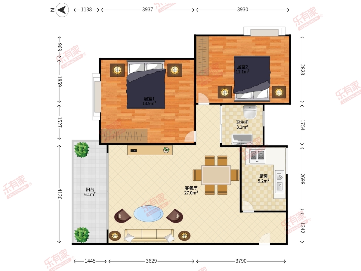 桃源居3区户型图