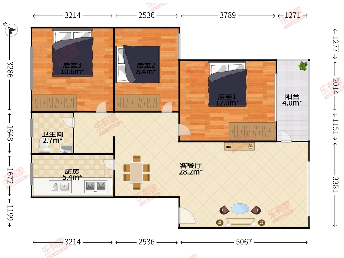 莲花北村户型图