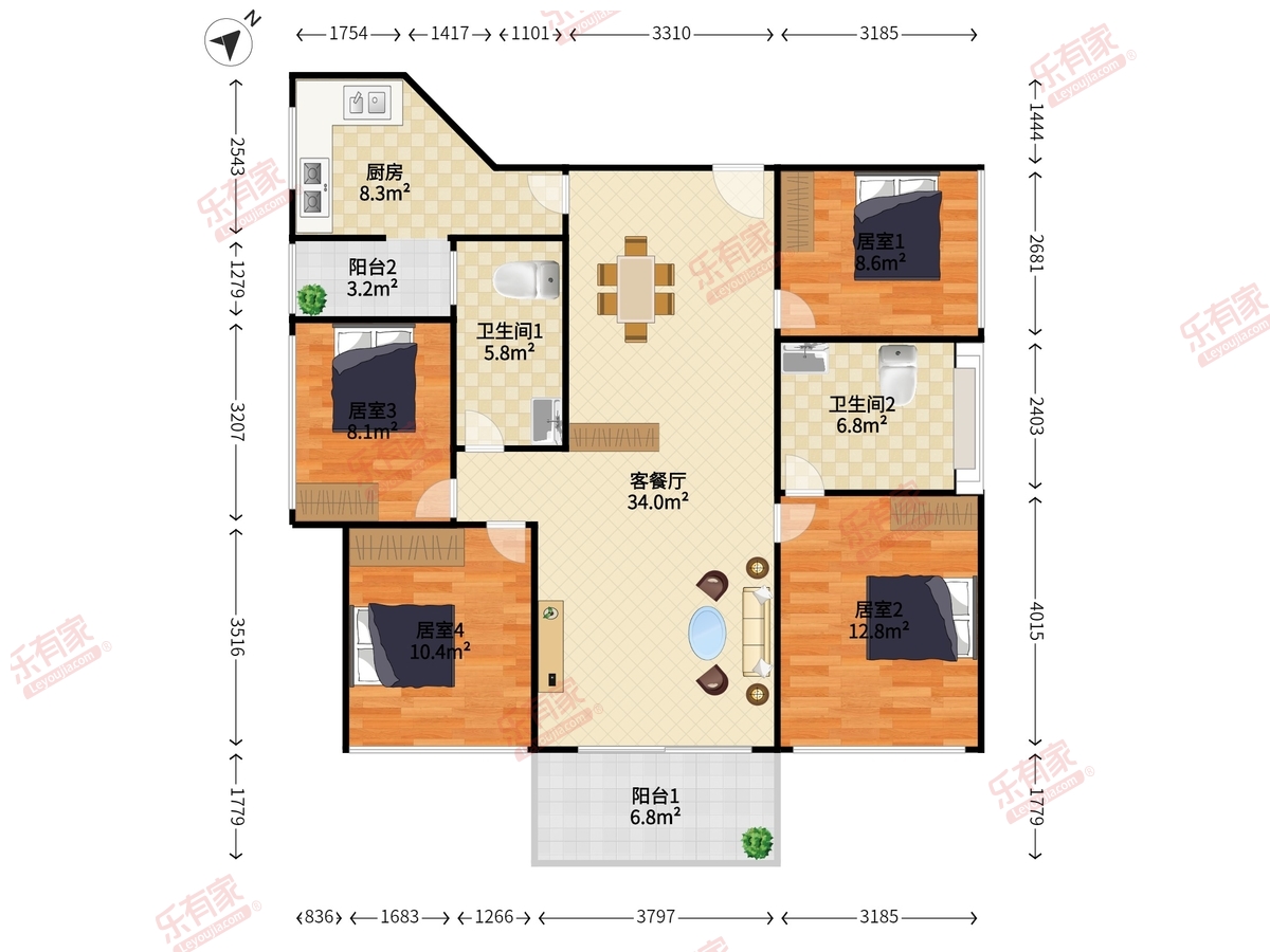 万象新天二期户型图