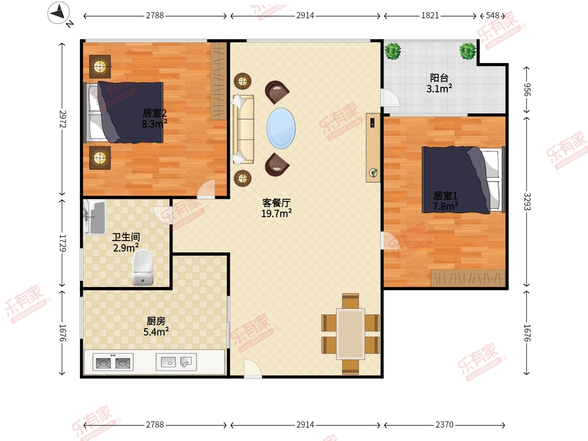 万科时代广场户型图