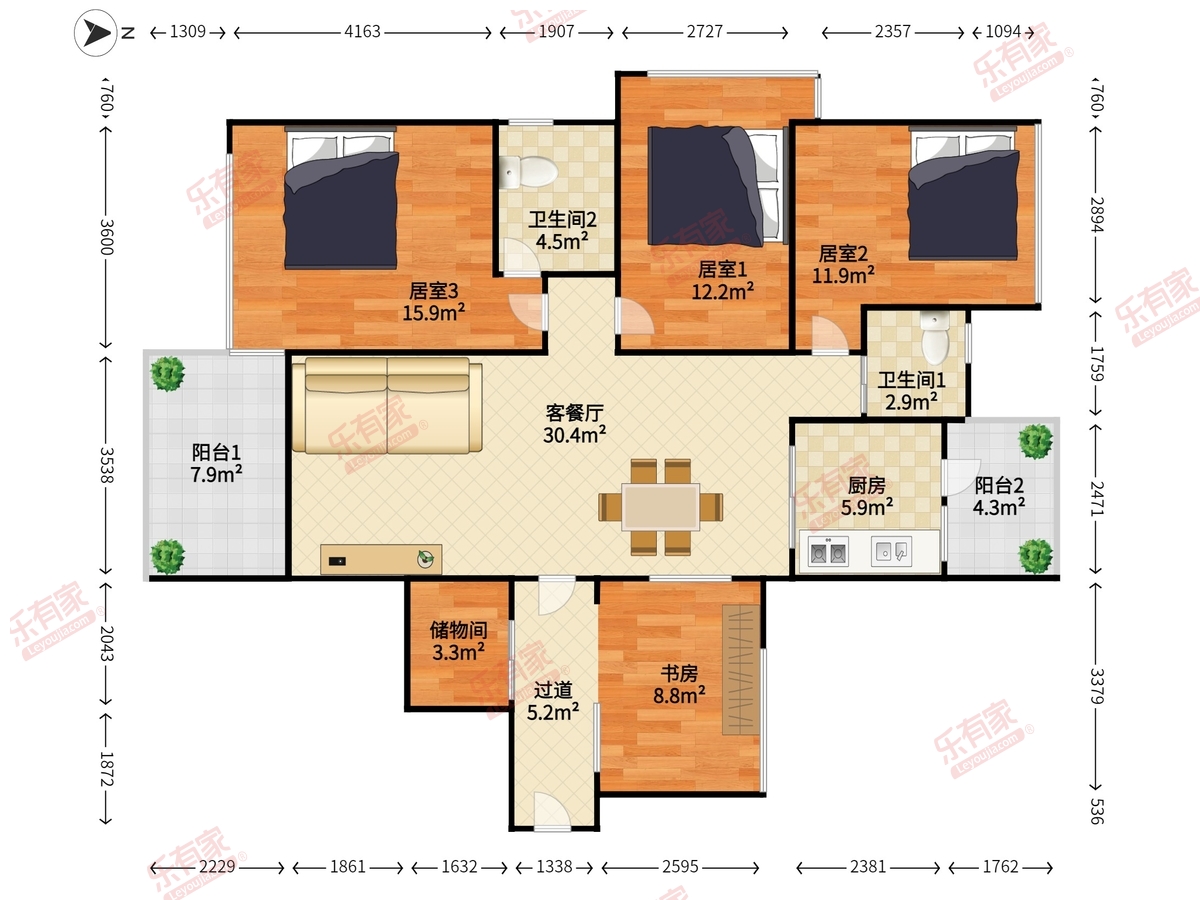 中旅国际公馆二期户型图