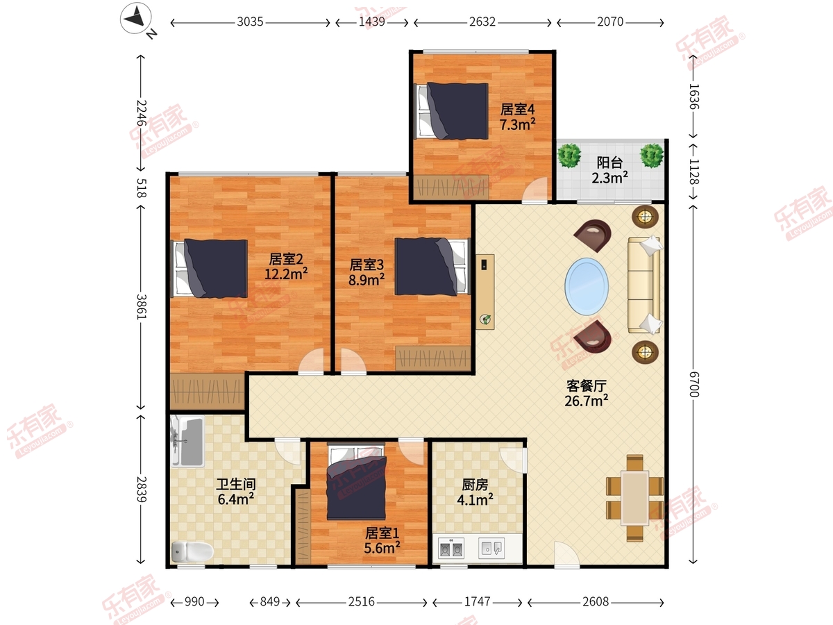 陶润懿峰户型图
