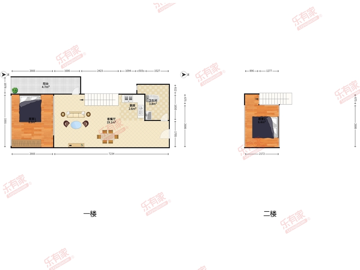 城市3米6公寓户型图