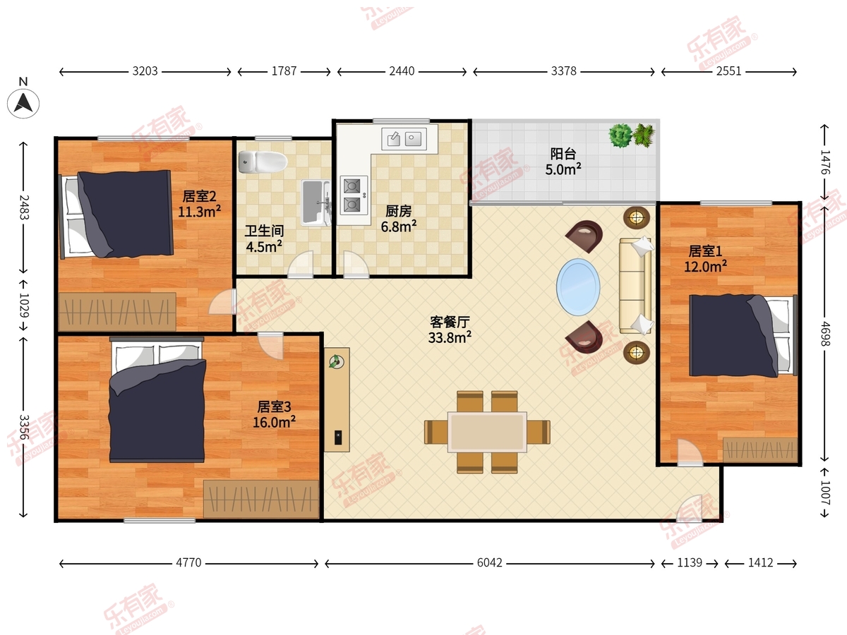 华景新城(四期)户型图