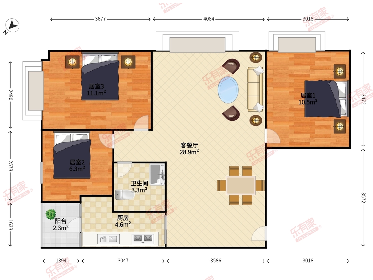 雍雅山庄中环商住小区户型图