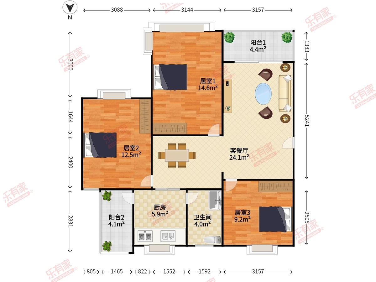 马古岭小区户型图