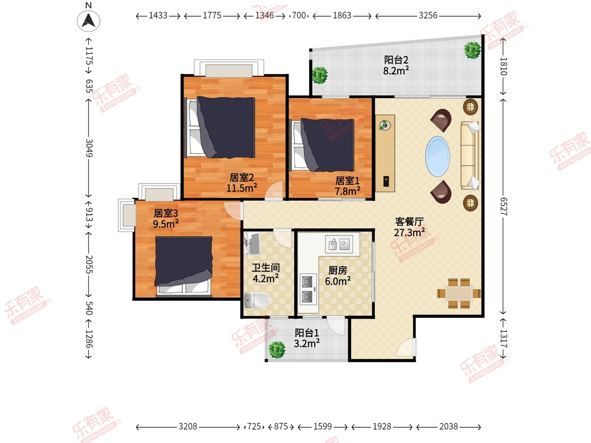 城市花园莲兴阁户型图