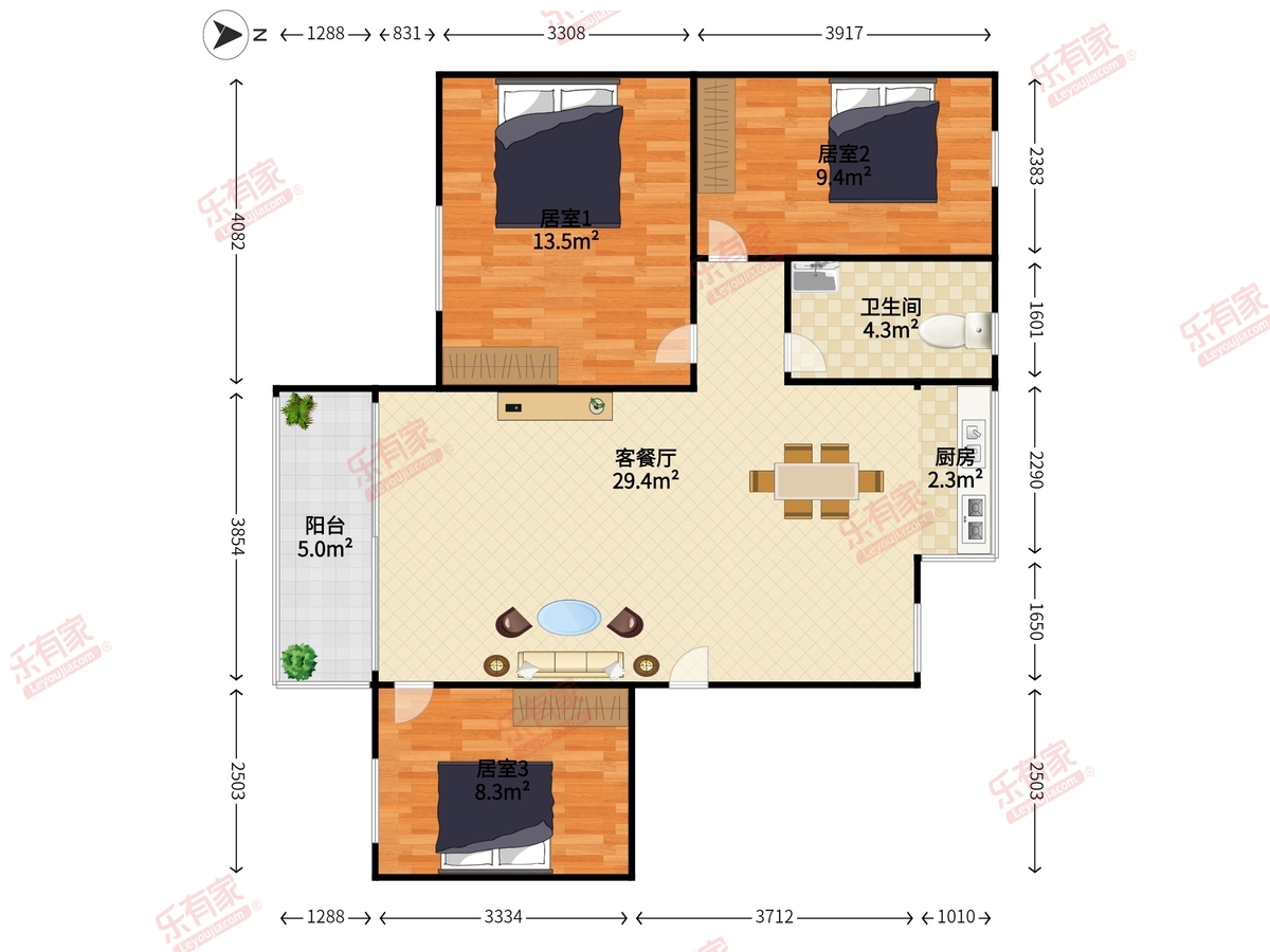 福民新村户型图