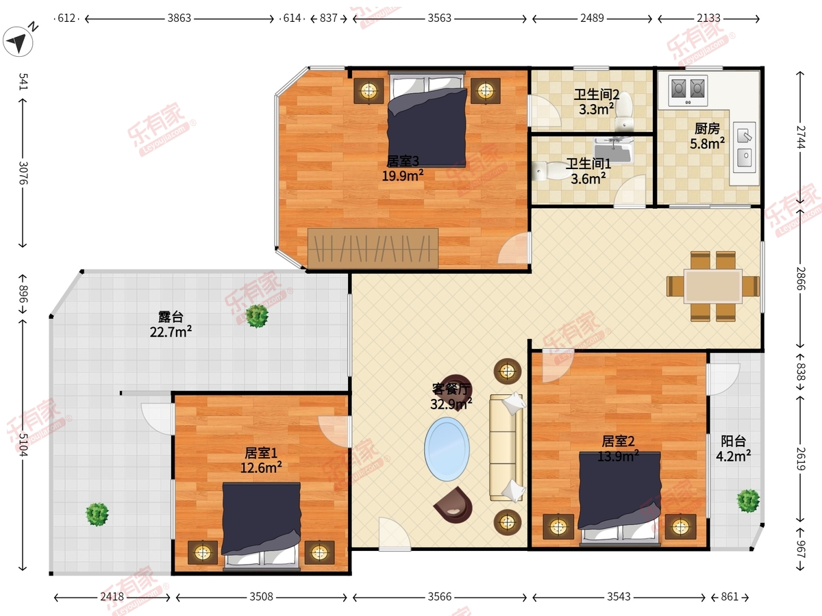 莲柏新村户型图