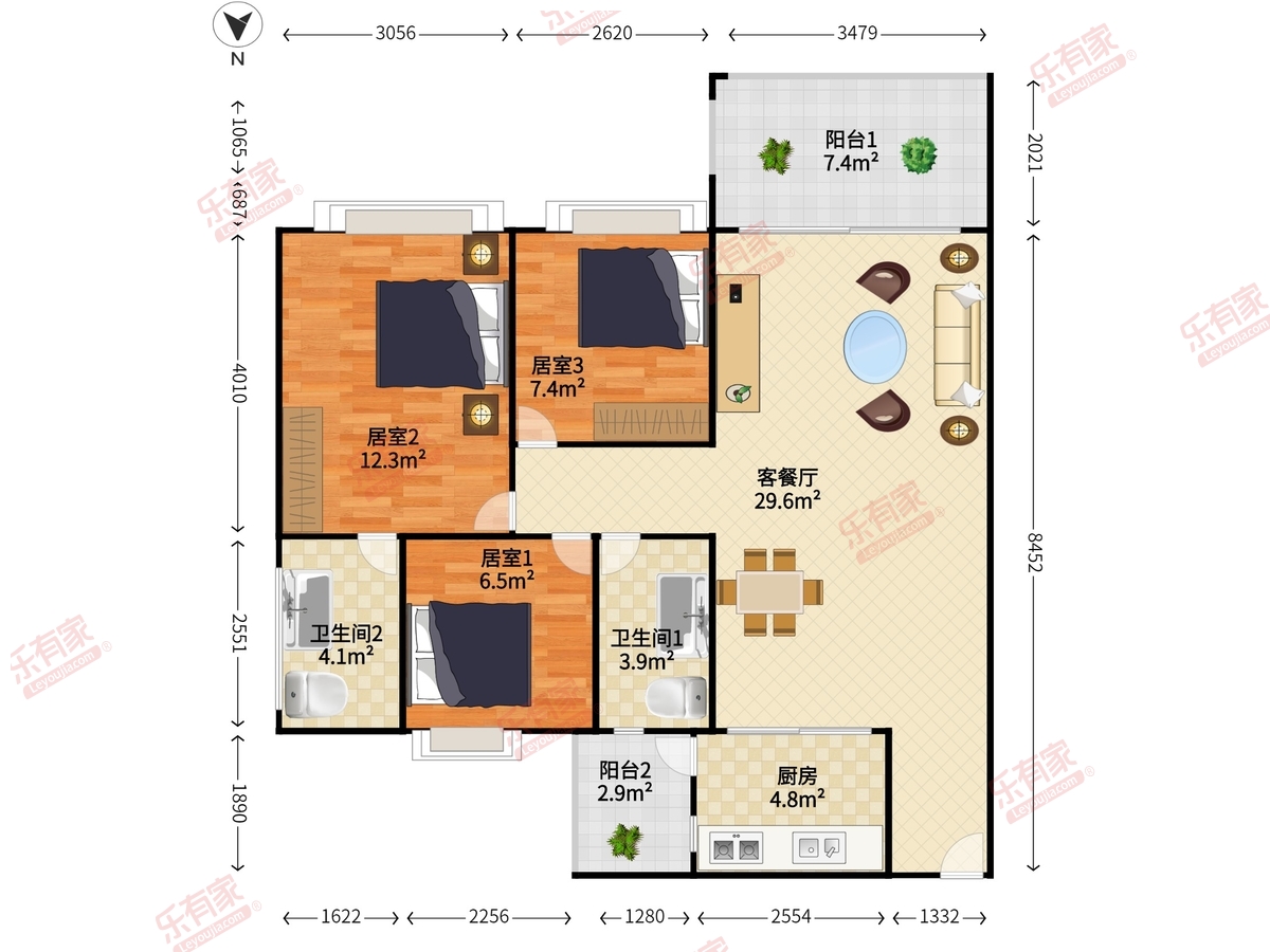 新光天地花园户型图