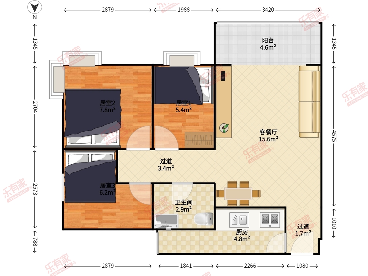 逸心苑户型图