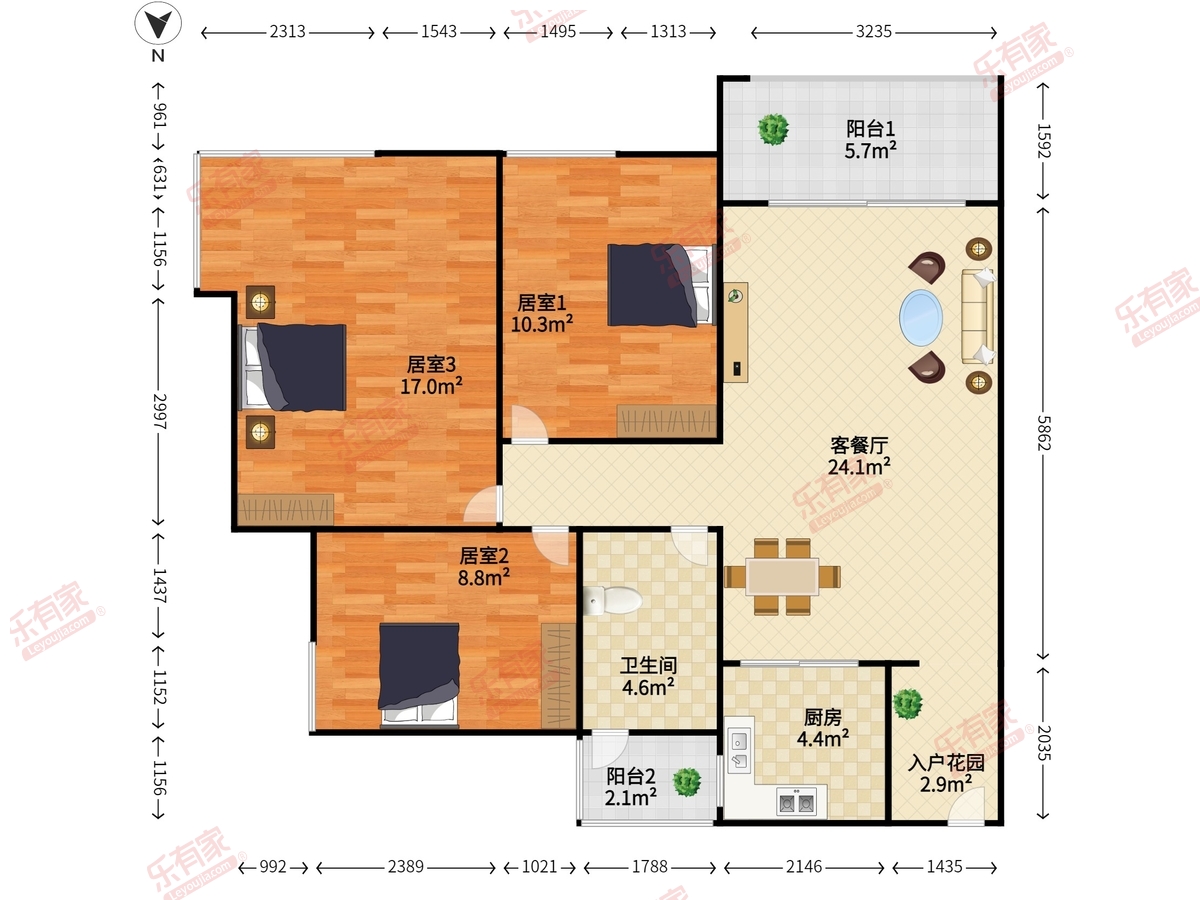 诚杰壹中心户型图