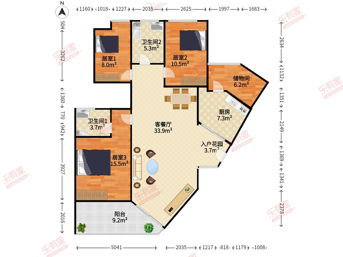 理想蓝堡国际花园户型图