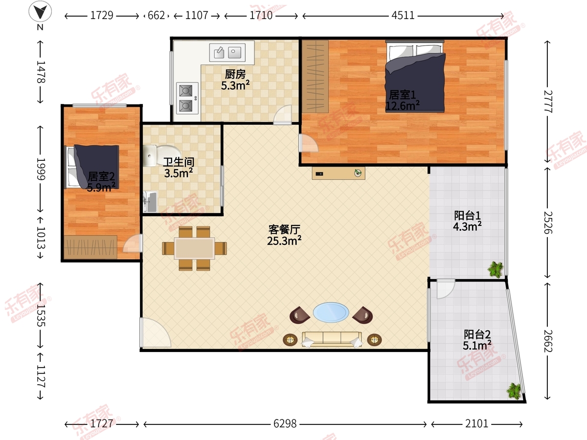 宝田苑户型图