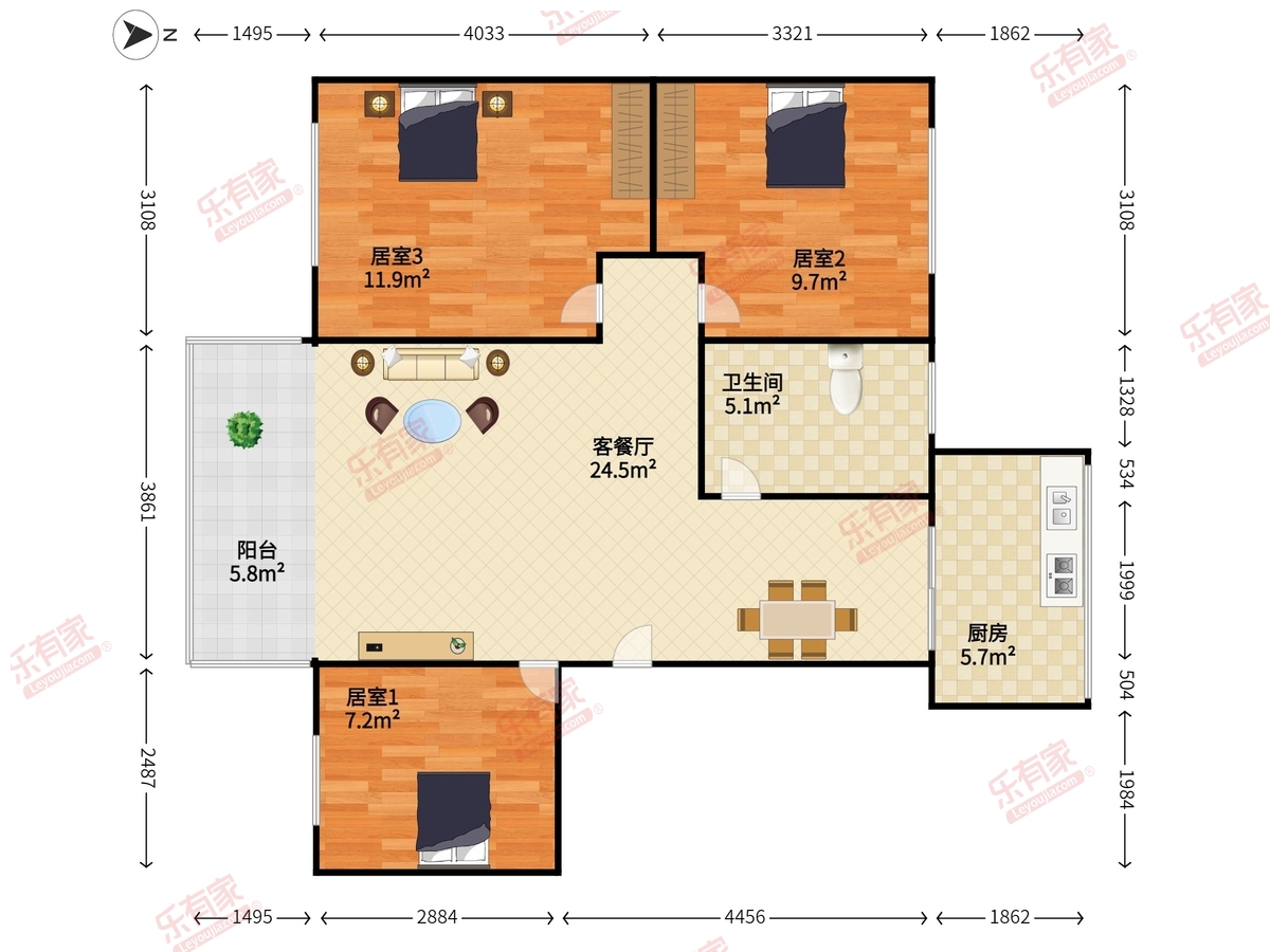 招北小区户型图