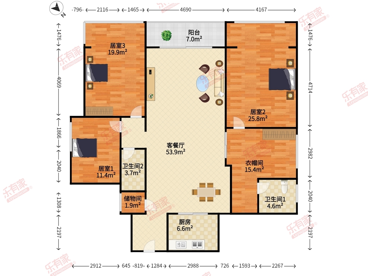 荔海春城花园户型图