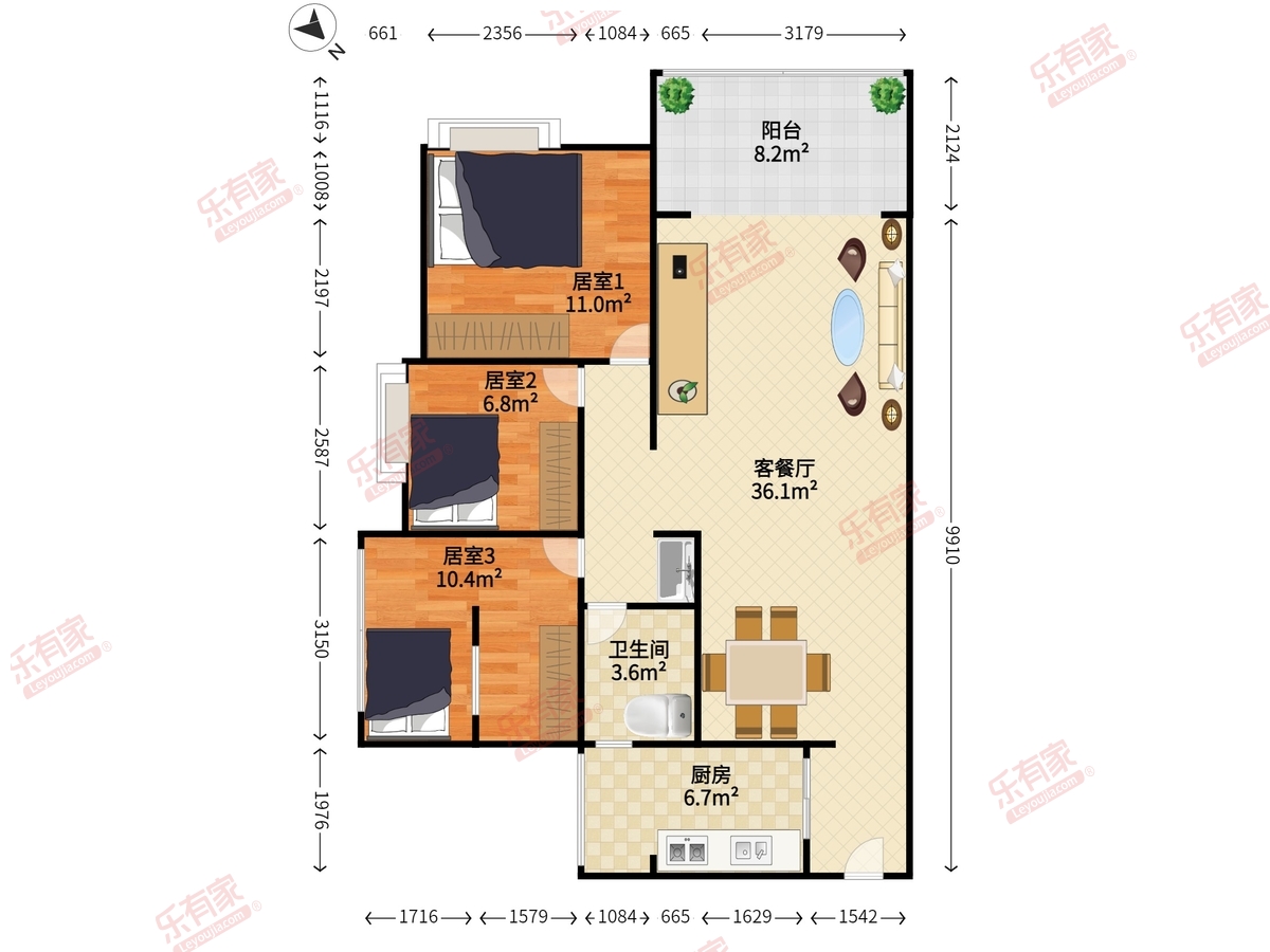 翡翠香缇园户型图