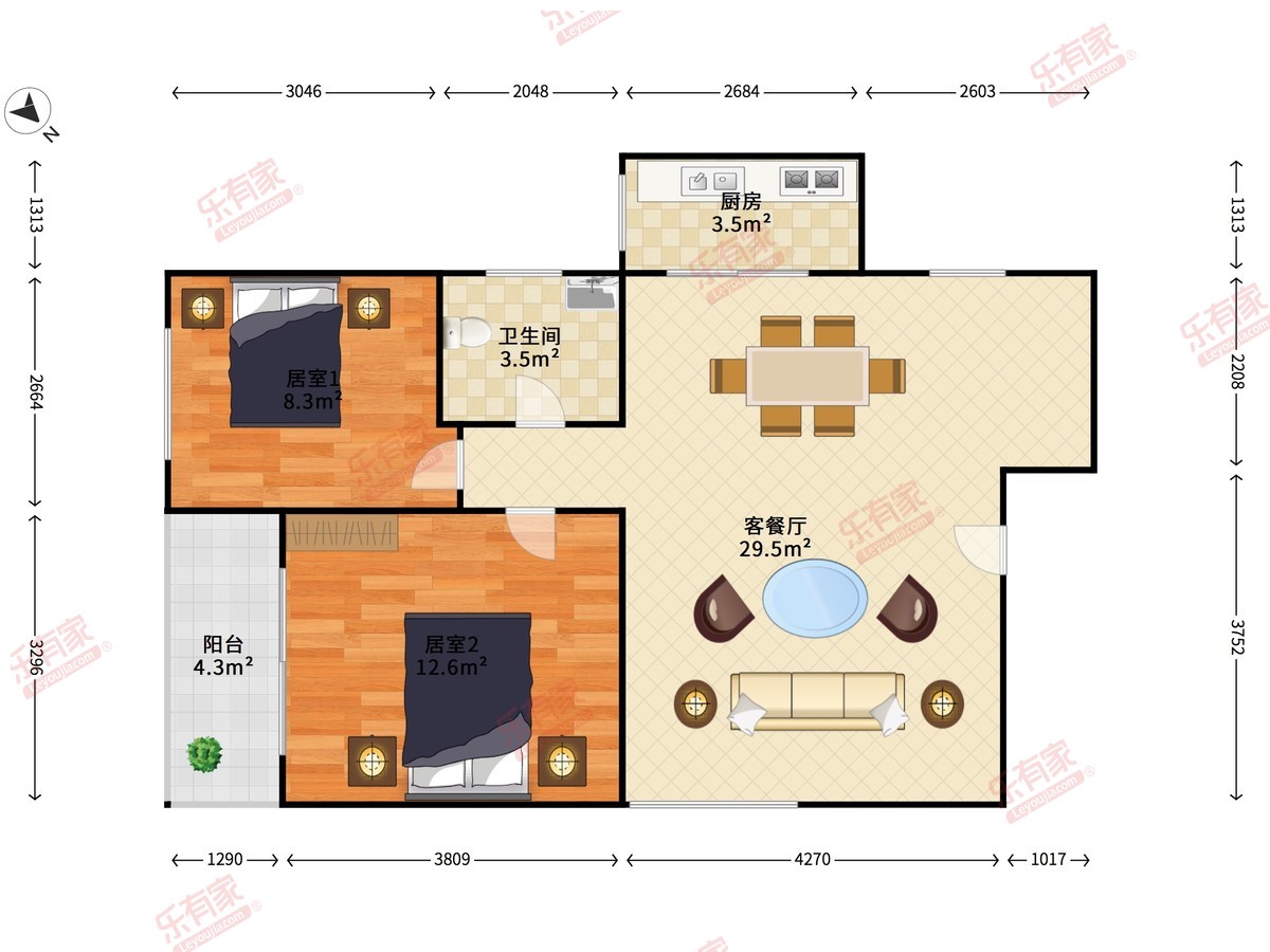 景新花园户型图
