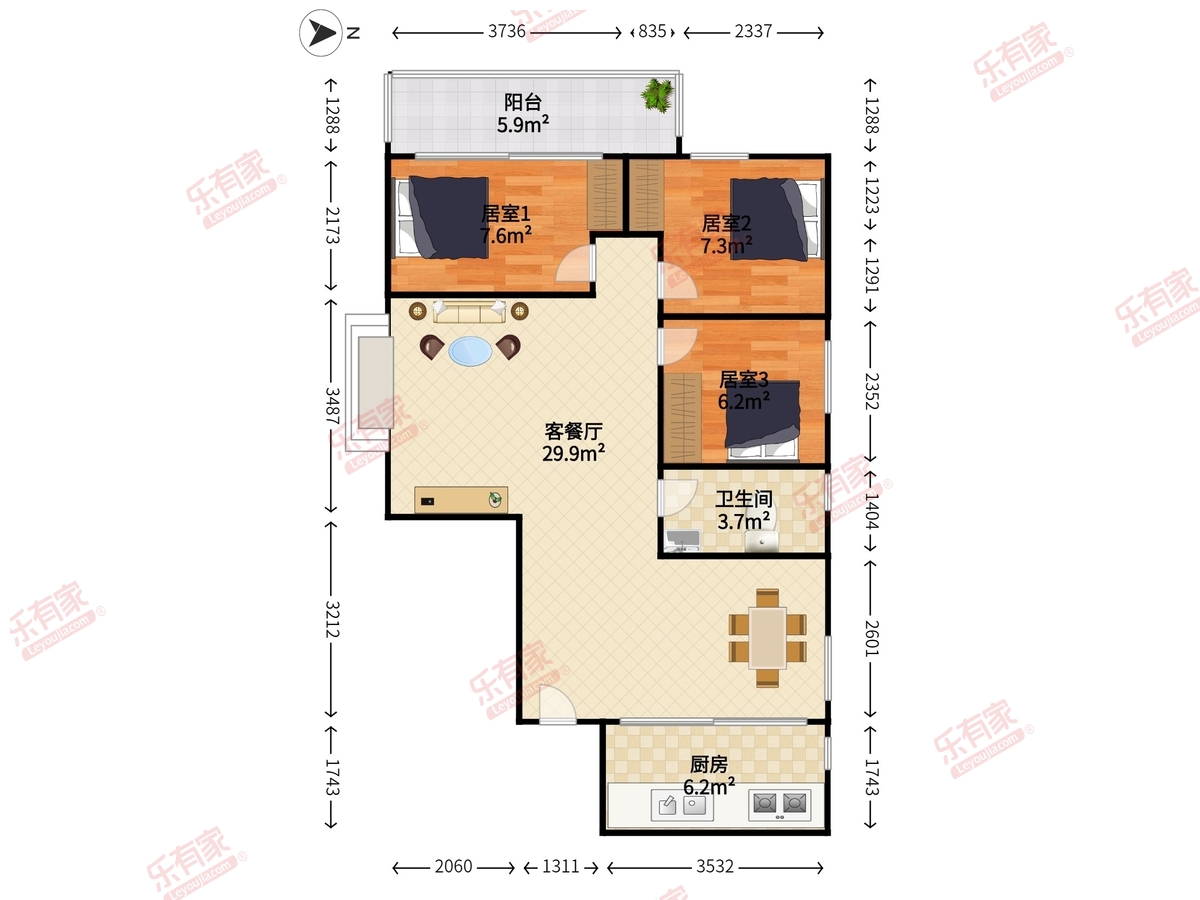 华瑞大厦户型图