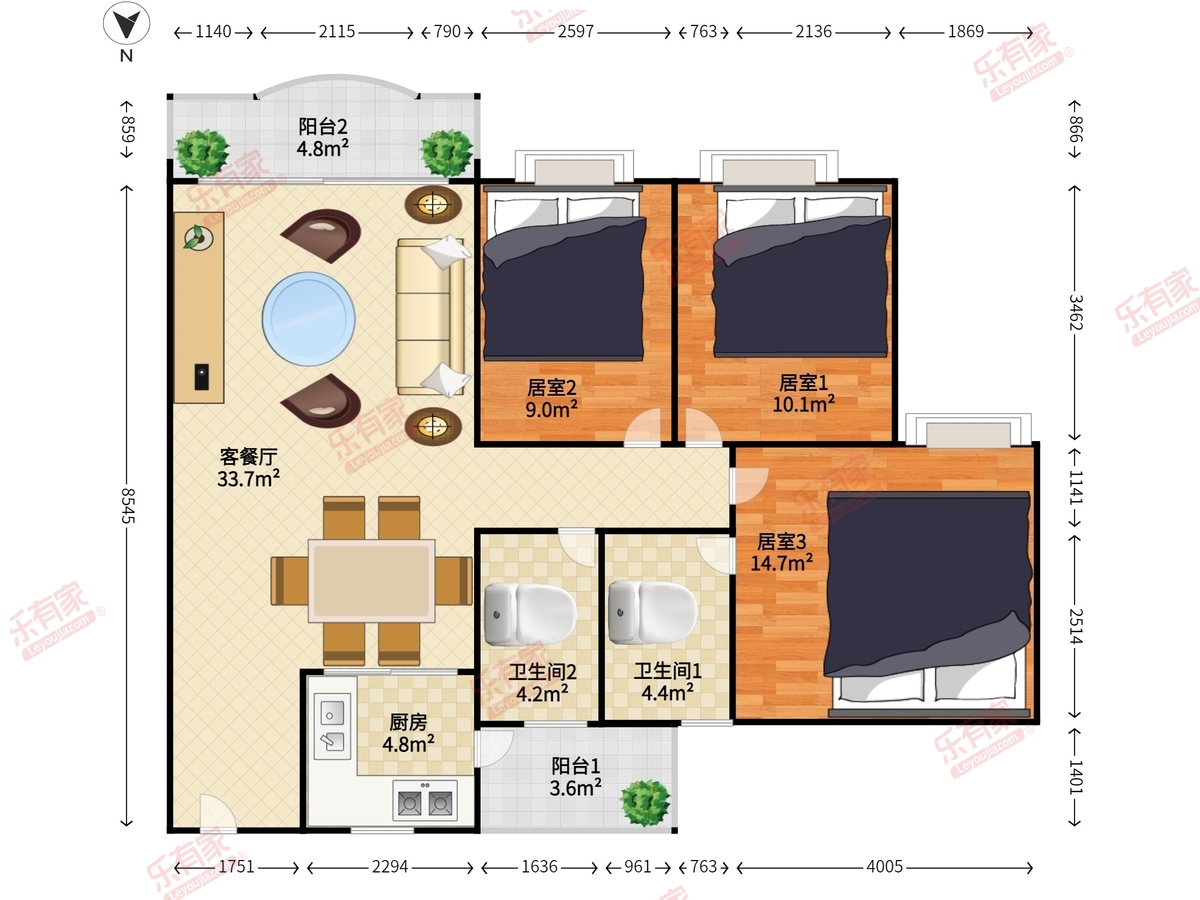 番禺华景新城户型图