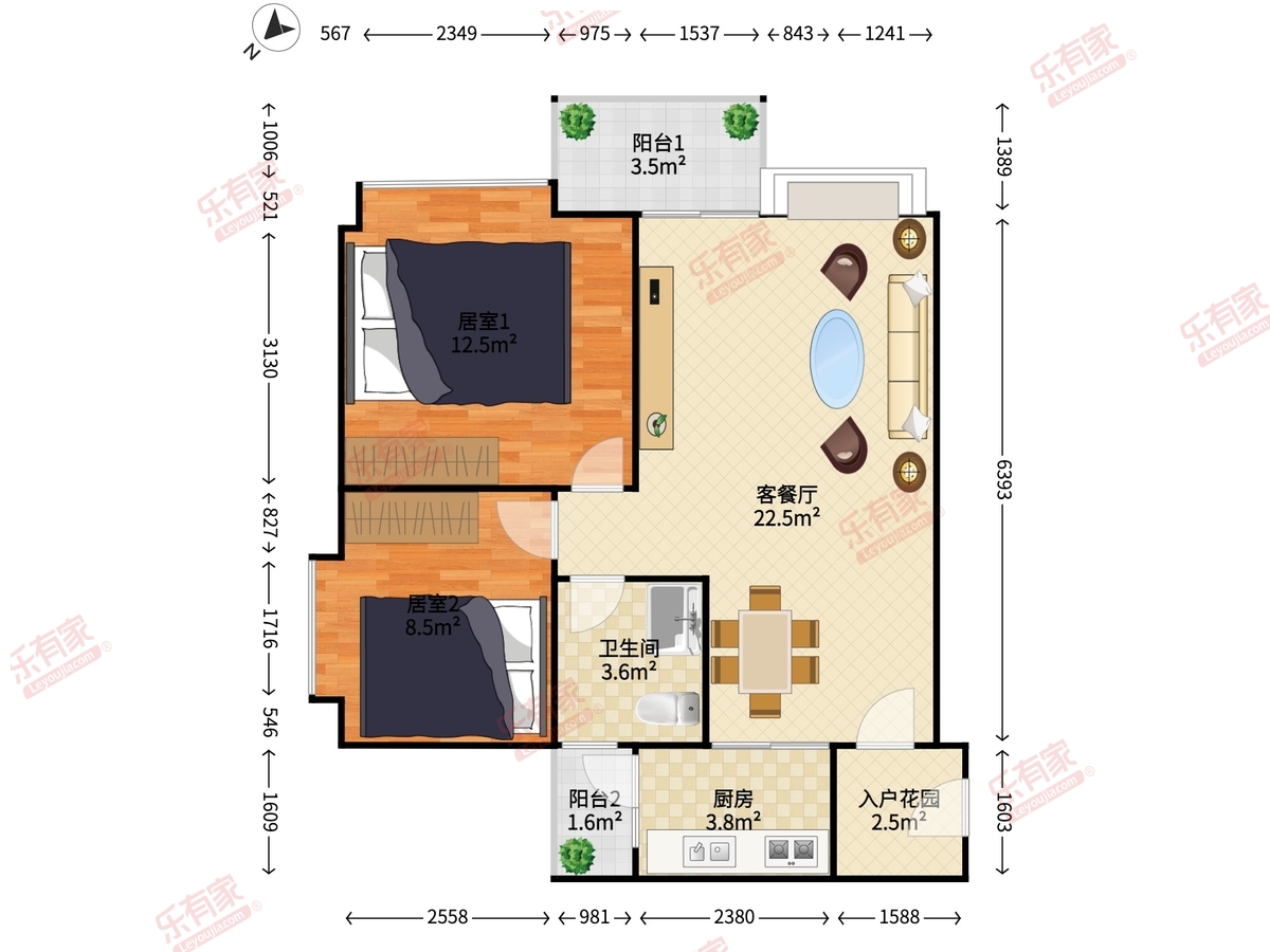 鸿景豪苑户型图