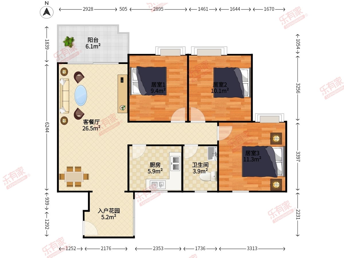 豪骏名苑户型图