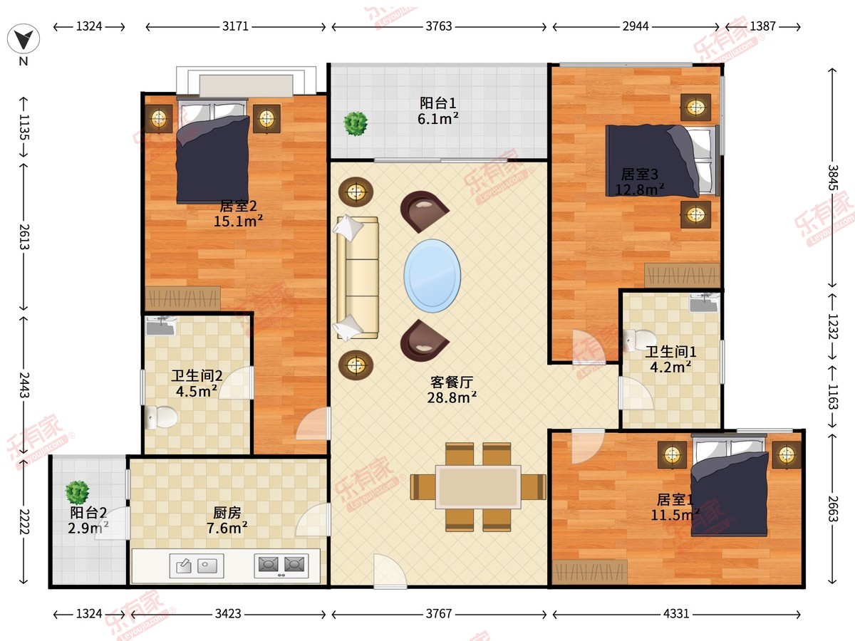 金地湖山大境户型图